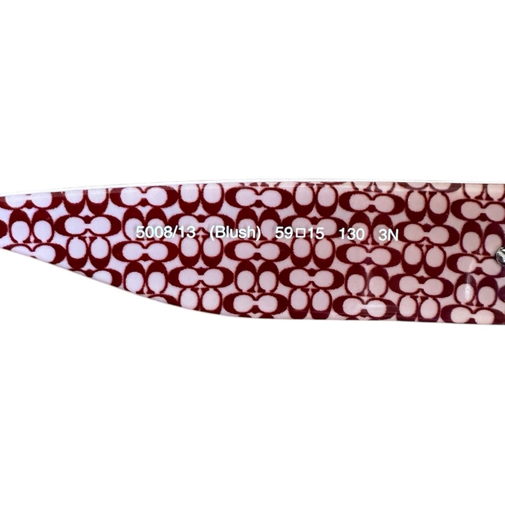 Coach Scarlet HC 8027 Blush Pink Gradient Sunglasses L902 EUC w/ Case & Cloth - Picture 10 of 12